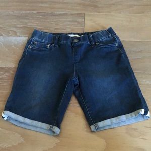 Tractor stretch jean shorts